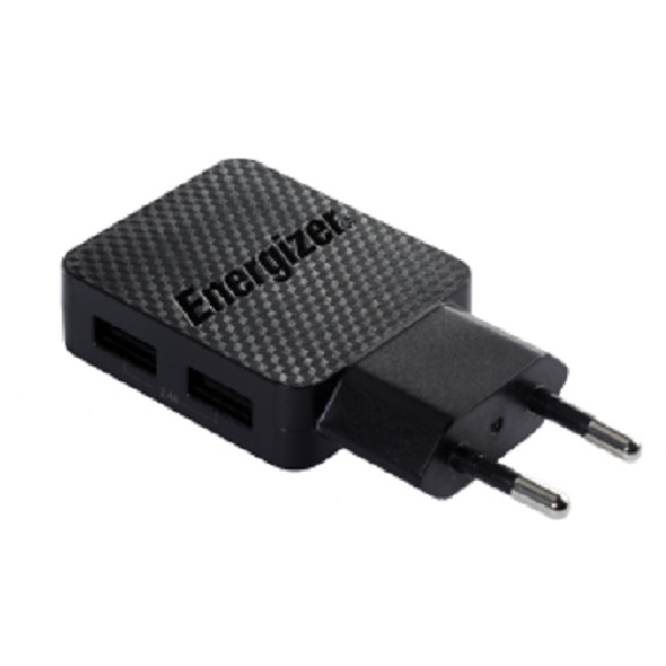 Sạc Energizer Lifetime warranty 2.4A 2USB kèm cáp USB-C2.0-AC2BEULCMM